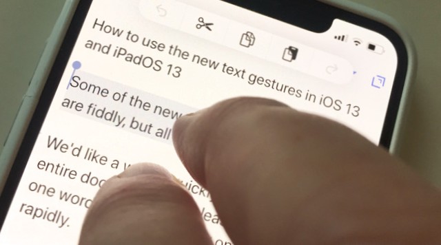 cómo resaltar texto en iphone 11