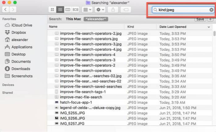 Come migliorare la ricerca dei file su macOS