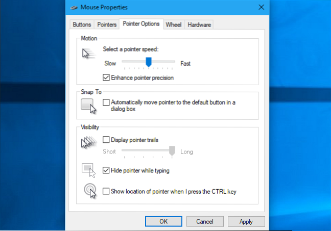 Jak poprawić dokładność wskazywania myszy w systemie Windows 10