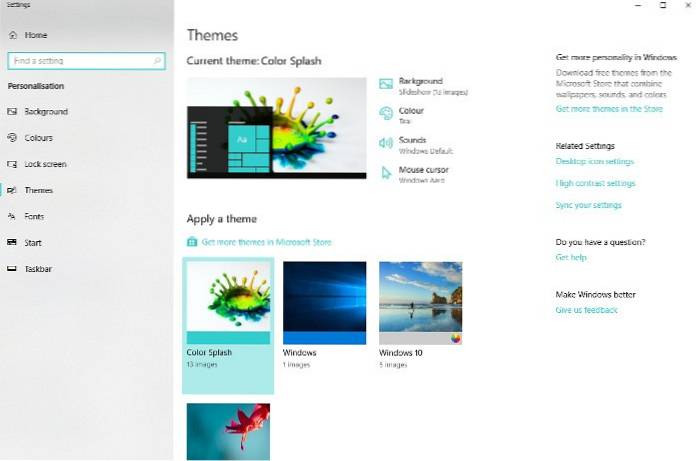 Jak nainstalovat vlastní motivy v systému Windows 10