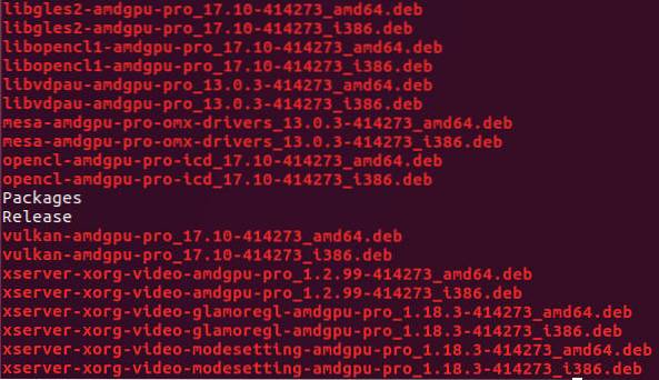 Hoe de nieuwste AMDGPU-PRO-stuurprogramma's op Ubuntu te installeren