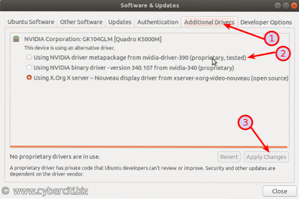 Come installare gli ultimi driver Nvidia su Ubuntu