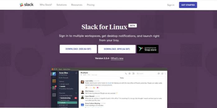 Sådan installeres den officielle Slack-klient på Linux