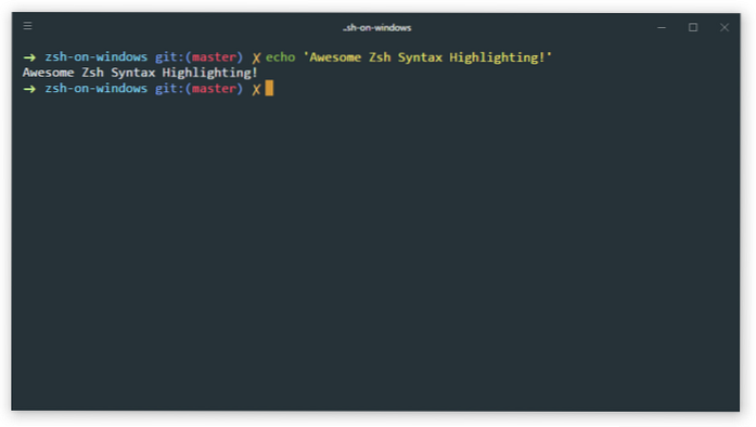 How to Install zsh and Oh My Zsh in Windows 10