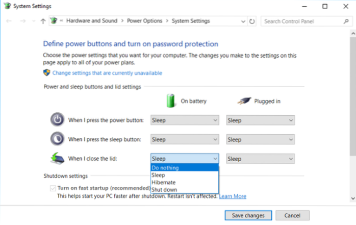 Como manter o Windows funcionando quando a tampa do laptop está fechada