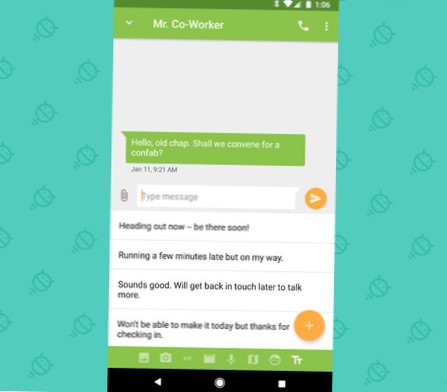 comment aimer un message texte sur Android