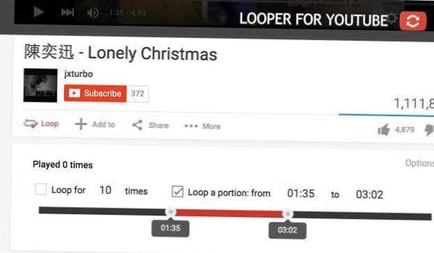 hur man slingrar en YouTube-video på Chromebook