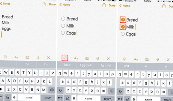 Wie erstelle ich eine Checkliste in Notizen auf dem iPhone?