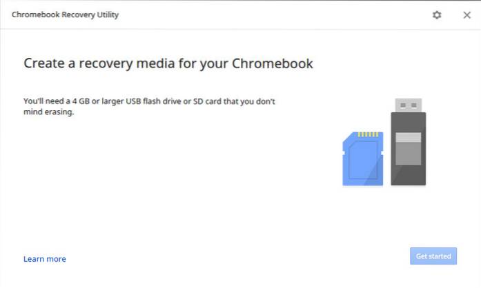 Come creare un disco di ripristino di Chrome OS