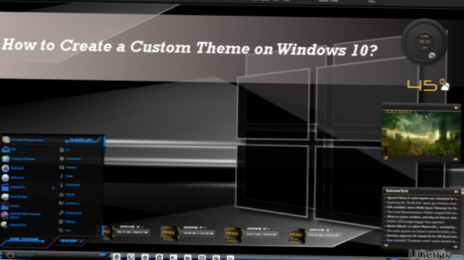 jak vytvořit vlastní motiv pro Windows 10