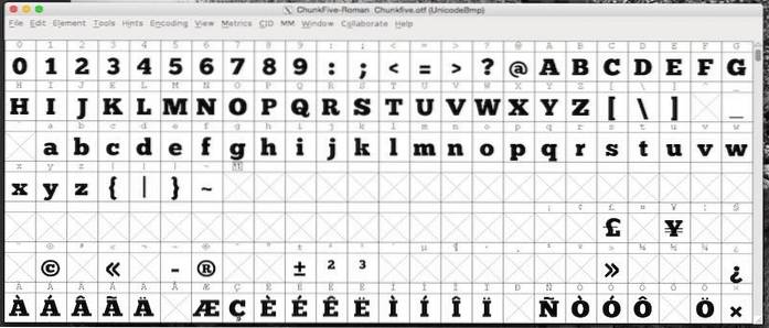Comment créer / modifier des polices sur Mac
