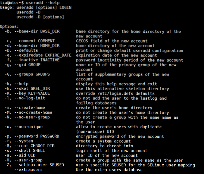 Gebruikers beheren vanaf de opdrachtregel in Linux