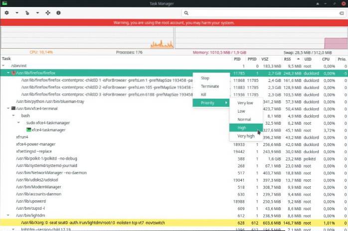How to Manage Your Running Processes with XFCE's Task Manager