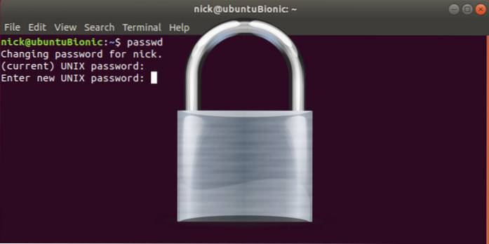 Como gerenciar sua senha de usuário a partir do terminal no Linux