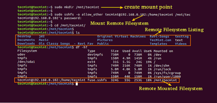 How to Mount Remote Directories in Linux with SSHFS