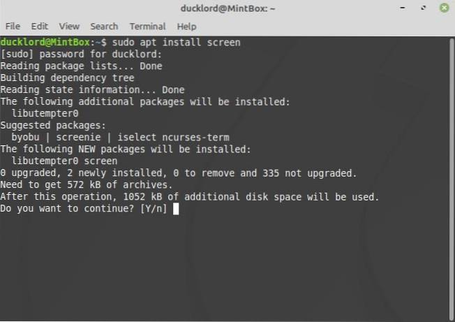 How to Multitask in the Linux Terminal with Screen