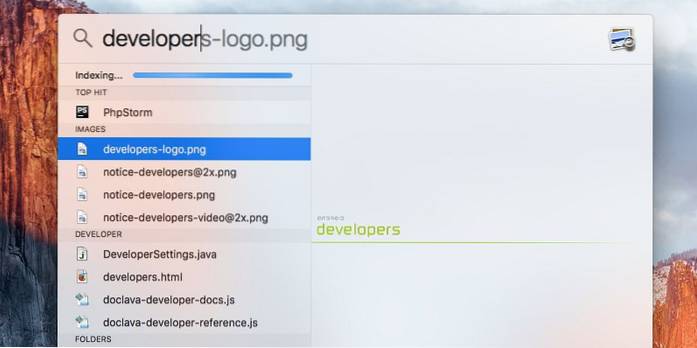 Comment omettre les résultats de recherche des développeurs de Spotlight sur votre Mac