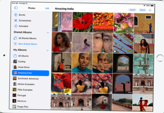 how to organize photos on ipad into folders