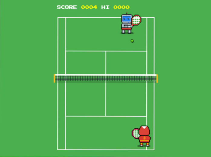 Come giocare a un gioco di tennis segreto su Google in questo momento