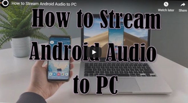 how to play computer audio in mobile