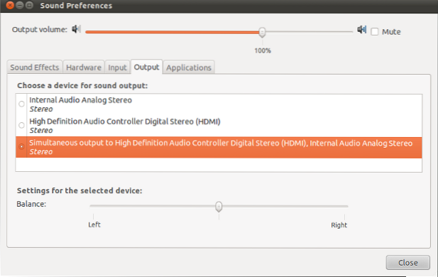 Hvordan spille lyd gjennom to eller flere utdataenheter i Linux