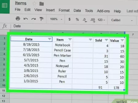 how to print selected area in google sheets