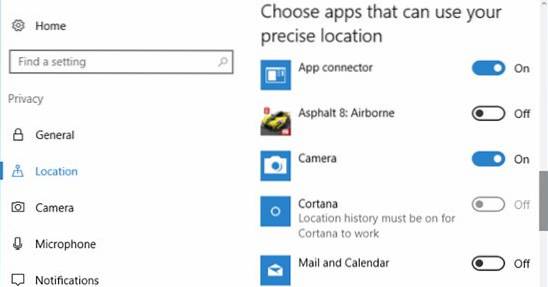 Sådan ændres apptilladelser korrekt i Windows 10