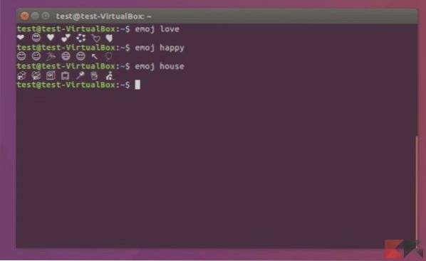 Como pesquisar rapidamente por emojis na linha de comando do Linux