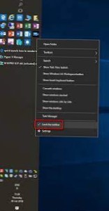 cum să rearanjați pictogramele de pe bara de activități Windows 10