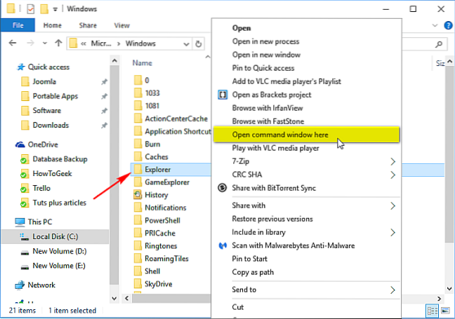Hvordan gjenoppbygge ødelagt ikonbuffer i Windows
