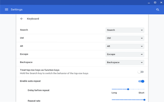 Cum se remapează comenzile rapide de la tastatură Chromebook