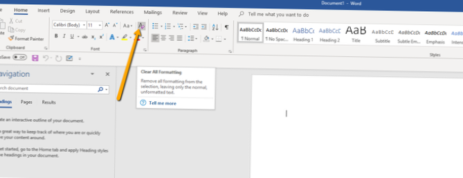 how to remove formatting from copied text
