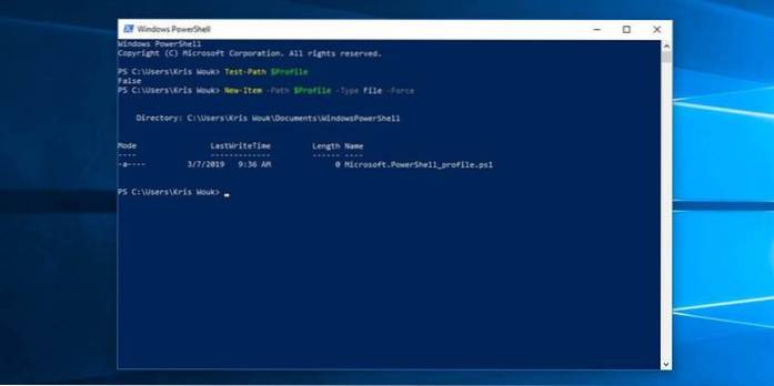 Jak spustit automatické příkazy při spuštění příkazového řádku / Powershellu