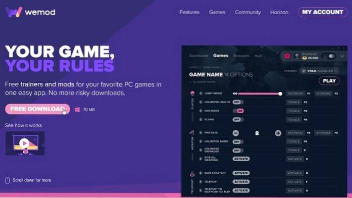 How to Safely Cheat in your Games with WeMod