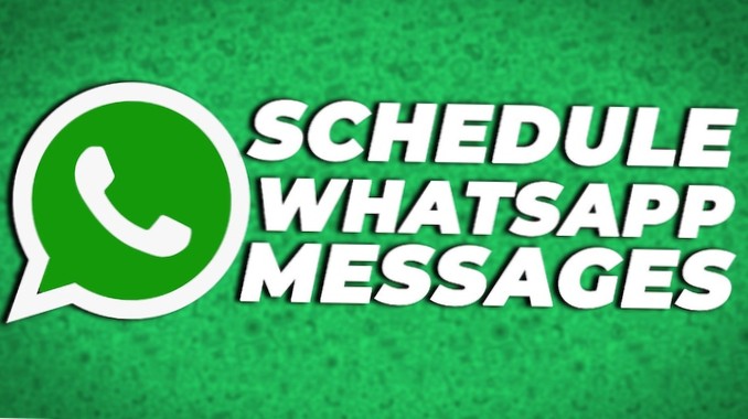 cum să programați un mesaj pe WhatsApp