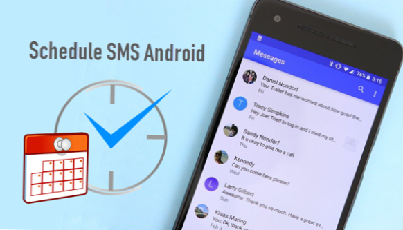 how to schedule a text message on huawei