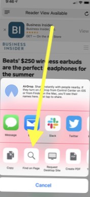 come cercare testo in chrome mobile iphone