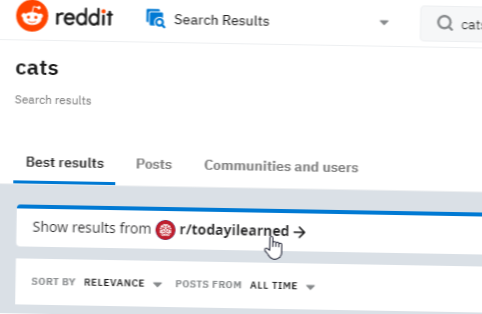 cum să căutați videoclipuri în subreddit