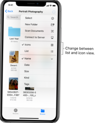 come vedere i file nascosti su iPhone