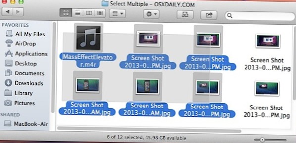 hoe je alle mac selecteert