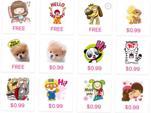 hoe stickers op Facebook Messenger te verkopen