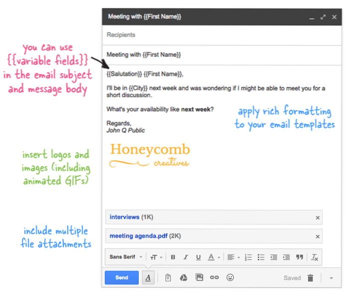 So senden Sie einen Seriendruck in Google Mail