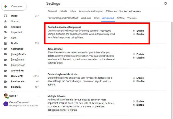 How to Send Canned Responses as Auto-Replies in Gmail