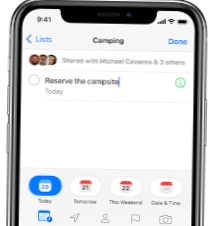 como definir um lembrete no iphone com alarme