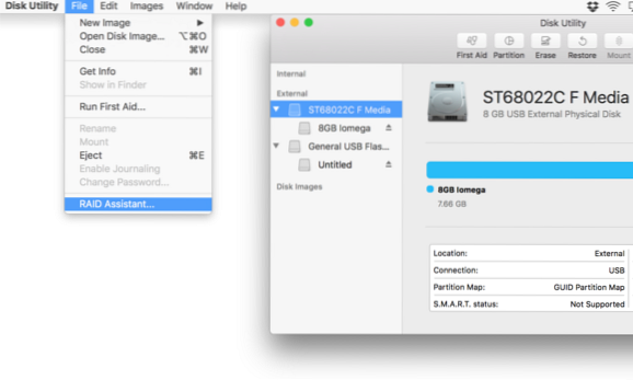Comment configurer RAID dans macOS Sierra