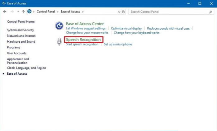 How to Set Up Speech Recognition in Windows 10