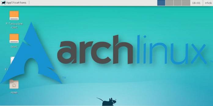Como configurar o ambiente de área de trabalho XFCE no Arch Linux