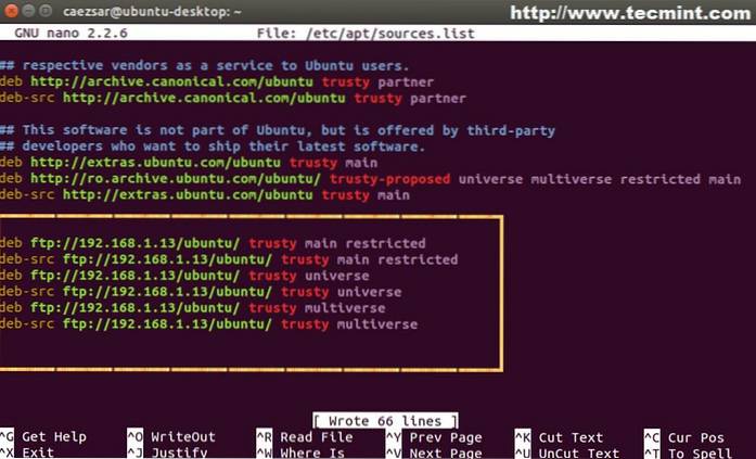 Jak skonfigurować lokalne repozytorium w Ubuntu