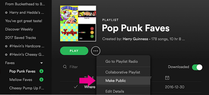 Come condividere una canzone e una playlist su Spotify