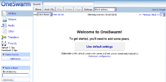 How to Share Files Securely with OneSwarm